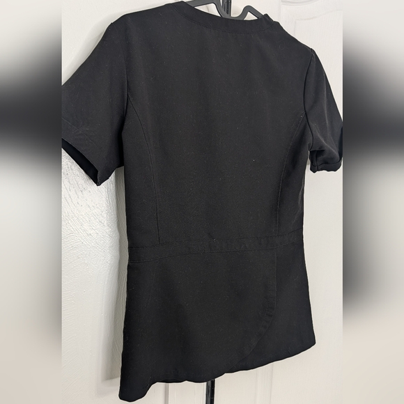 Figs Black V-Neck Medical Scrub Top - Picture 9 of 9